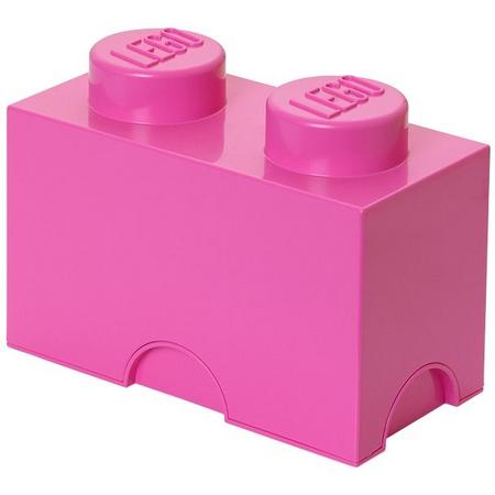 LEGO Opbergbox: Brick 2 (2.7 ltr) - roze