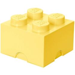   Opbergbox: Brick 4 (6 ltr) - Geel Cool