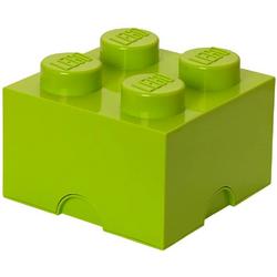 LEGO Opbergbox: Brick 4 (6 ltr) - Lime groen