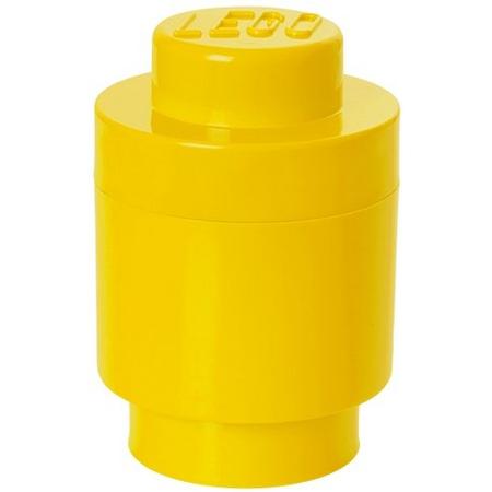 LEGO Opbergbox: round 1 geel
