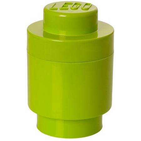 LEGO Opbergbox: round 1 lime groen