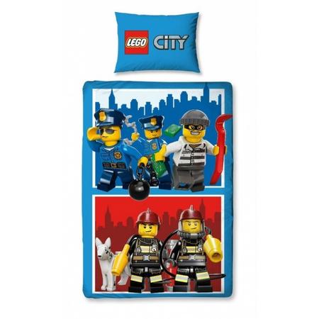 Lego City Dekbed Heroes: 140x200 / 60x70 cm