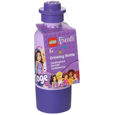 Lego Friends drinkfles paars