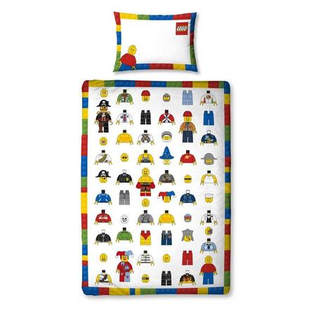 Lego Minifigures - Dekbedovertrek - Eenpersoons - 135 x 200 cm - Multi