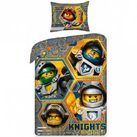 Lego Nexo Knights hero dekbedovertrek 140 x 200/ 70 x 90 cm