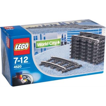 Lego World City rails bochten 9V - 4520