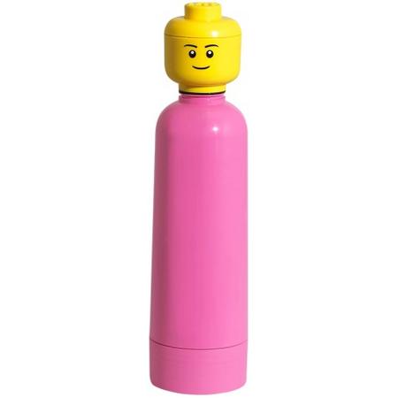 Lego drinkfles roze