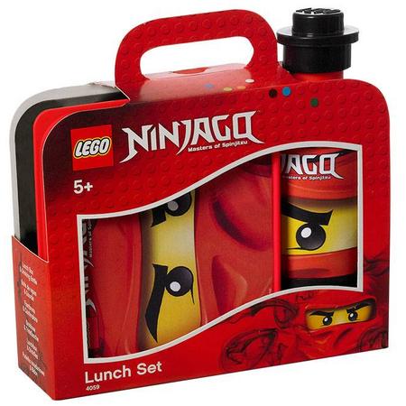 Lunchset Lego Ninjago: rood
