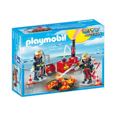 PLAYMOBIL City Action brandweermannen met blusmateriaal 5397
