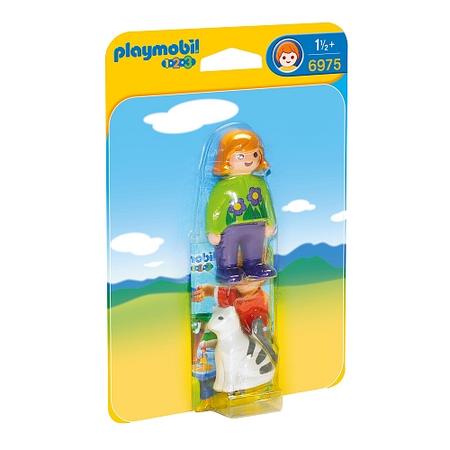 Playmobil - verzorgster met kat - 6975