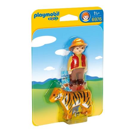 Playmobil 1.2.3. - ranger met tijger - 6976