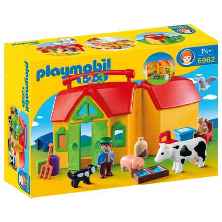 Playmobil® 6962 1.2.3 Meeneemboerderij Met Dieren