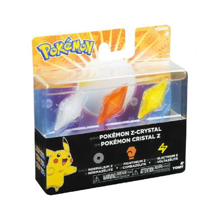 Pokémon Z-kristallen set van 3 - Normalium/Fightinium/Electrium