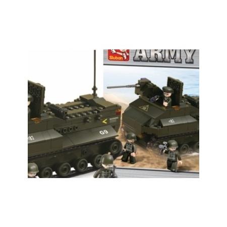 Sluban M38-B6300 Bouwstenen Army Series Gepantserd Voertuig