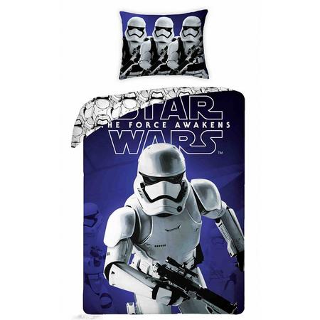 Star wars Trooper Attack - Dekbedovertrek - Eenpersoons - 140 x 200 - Blauw