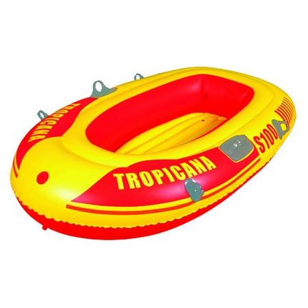 Summertime Opblaasboot Tropicana 144 x 85 cm geel/rood