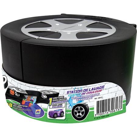 Splash Toys Micro Wheels Garage Speelset Color Change Car Wash Zwart