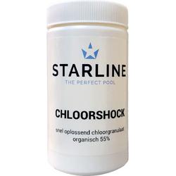 Starline granulaat - chloorgranulaat 55% 1kg - spa en zwembad chloor - jacuzzi chloorgranulaat 55% 1kg - granulaat voor spa en zwembad -   chloorgranulaat 55% 1kg