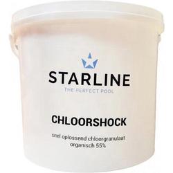 Starline granulaat - chloorgranulaat 55% 5kg - spa en zwembad chloor - jacuzzi chloorgranulaat 55% 5kg - granulaat voor spa en zwembad -   chloorgranulaat 55% 5kg