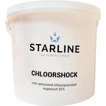 Starline granulaat - chloorgranulaat 55% 5kg - spa en zwembad chloor - jacuzzi chloorgranulaat 55% 5kg - granulaat voor spa en zwembad - starline chloorgranulaat 55% 5kg