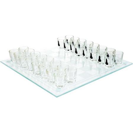 drank spel schaken - schaakspel drank - drank schaak spel - Drankspel Schaken - 32 shotglazen met schaak afdrukken