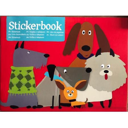 sticker boek vol met honden plak zelf je plaatjes in je boek met 6 sticker vel