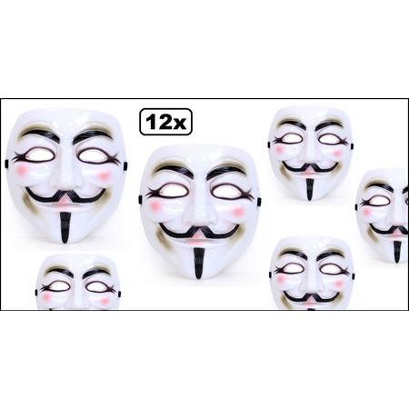12x Masker Vendetta Guy Fawkes