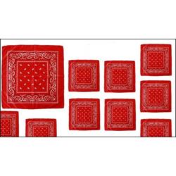 20x Boeren zakdoek rood 54 x 53 cm