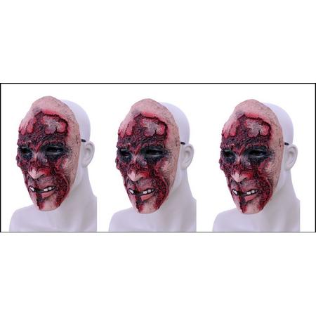3x Horror masker latex rottend