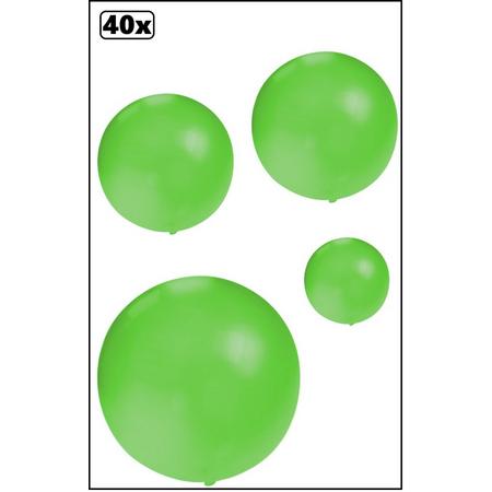40x Mega Ballon 60 cm groen