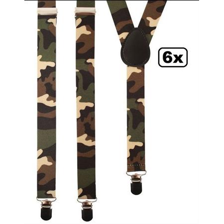 6x Bretel camouflage