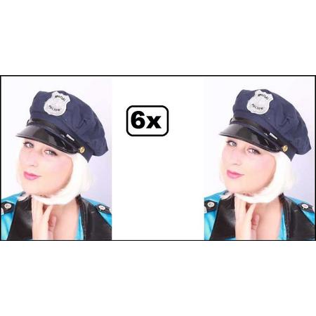 6x Special police pet blauw luxe mt. 57-59-61