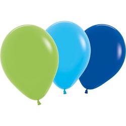 Tib Ballonnen Boys 30 Cm Latex Blauw/groen 8 Stuks