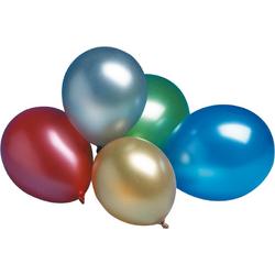 Tib Ballonnen Metallic 30 Cm Latex Rood/blauw/goud/groen 15 Stuks