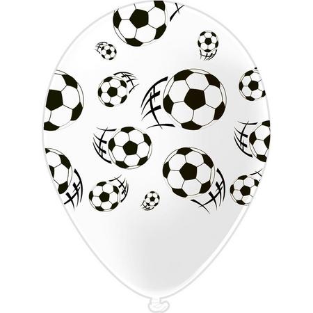Tib Ballonnen Soccer 30 Cm Latex Wit 18 Stuks
