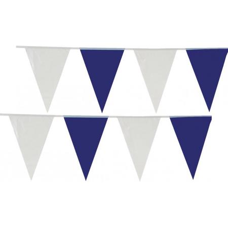Tib Vlaggenlijn 10 Meter Polyetheen Wit/blauw