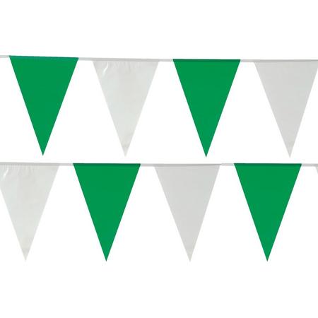 Tib Vlaggenlijn 10 Meter Polyetheen Wit/groen