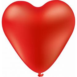 hart-ballonnen 14 cm latex rood 8 stuks