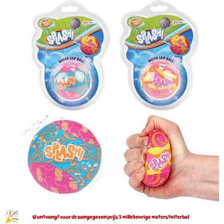 Splash waterstuiterbal Neon Kleuren - 7 cm groot - Waterspeelgoed Tip