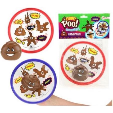 Toi-Toys Funny Poo Vangbal Spel - Junior - 2 Delig - Kleurenmix