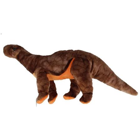 Toi Toys Pluche Dinosaurus Bruin Knuffeldier