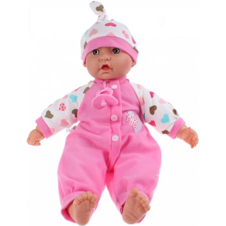 Toi-toys Baby Cute Babypop 40 Cm Roze 3-delig