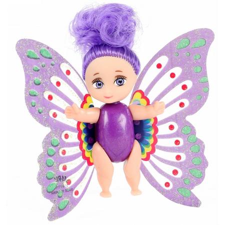 Toi-toys Baby Fee Met Beweegbare Vleugels Paars