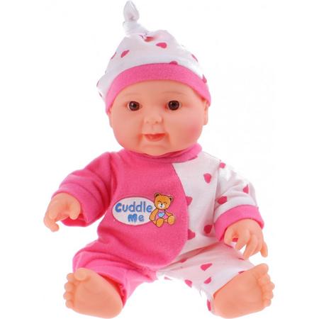 Toi-toys Babypop Baby Cute Cuddle Me 22 Cm Roze