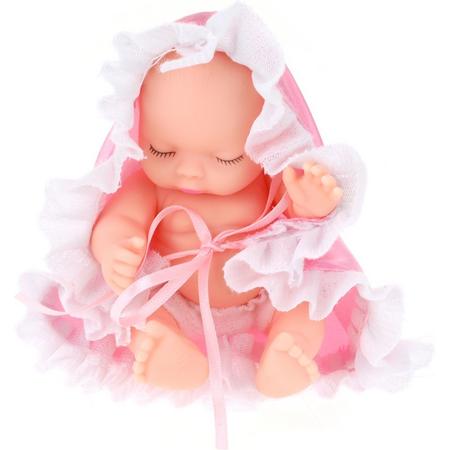 Toi-toys Babypop Cute In Bal 10 Cm Meisjes Roze 3-delig