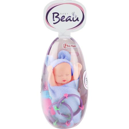 Toi-toys Babypop Egg Meisjes 13 Cm Blauw