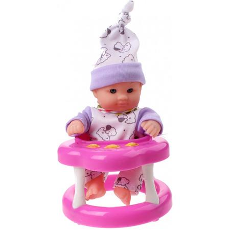 Toi-toys Babypop In Loopstoel Meisjes Roze