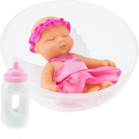 Toi-toys Babypop Met Flesje Roze 10 Cm