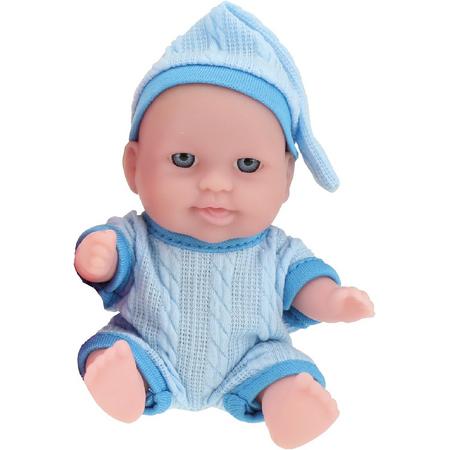 Toi-toys Babypop Met Kledingset 14 Cm Blauw