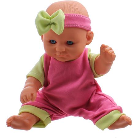 Toi-toys Babypop Met Kledingset 20 Cm Roze/groen